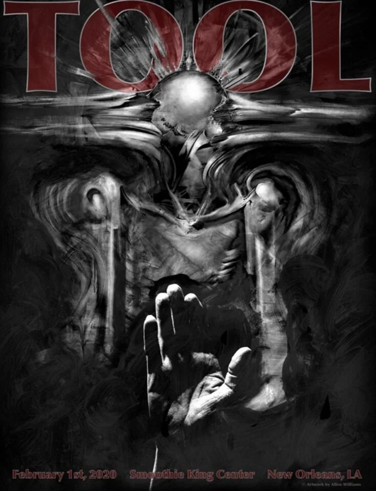TOOL New Orleans Concert Band Signed Poster-Reach — Allen Williams